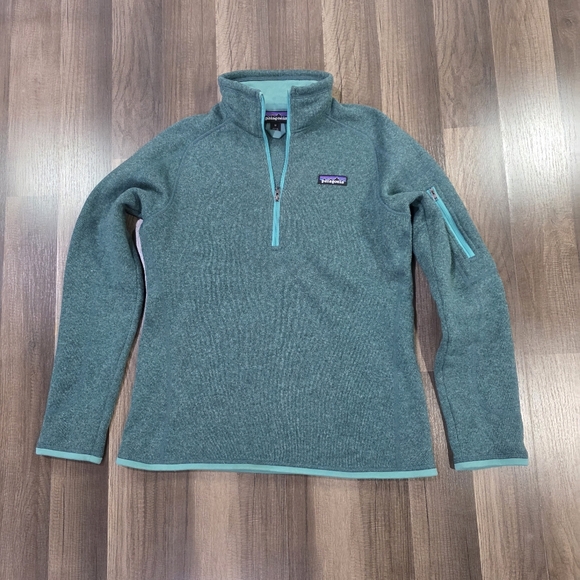 Patagonia Tops - Patagonia Better Sweater Cozy Knit Fleece Teal Quarter-Zip Pullover. M Gorpcore